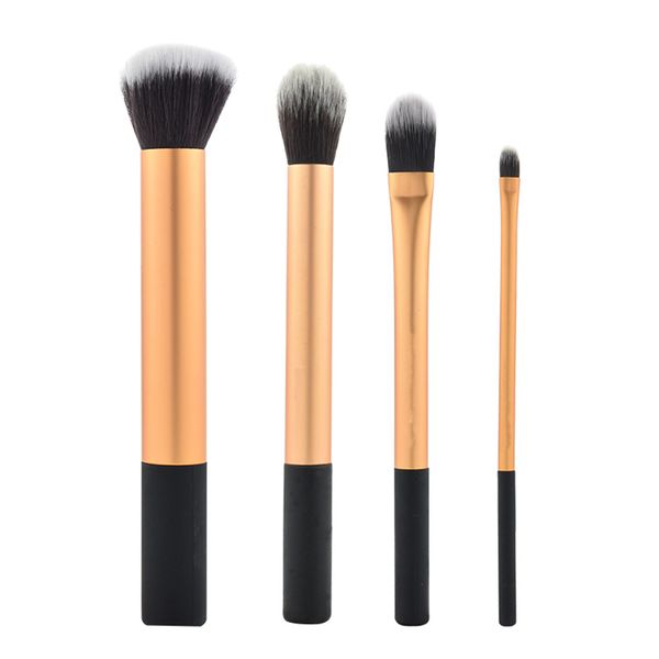 4pcs makeup brush set, includes: detailer, pointed foundation, buffing and contour brushes with brush case/stand
4pcs makeup brush set, includes: detailer, pointed foundation, buffing and contour brushes with brush case/stand