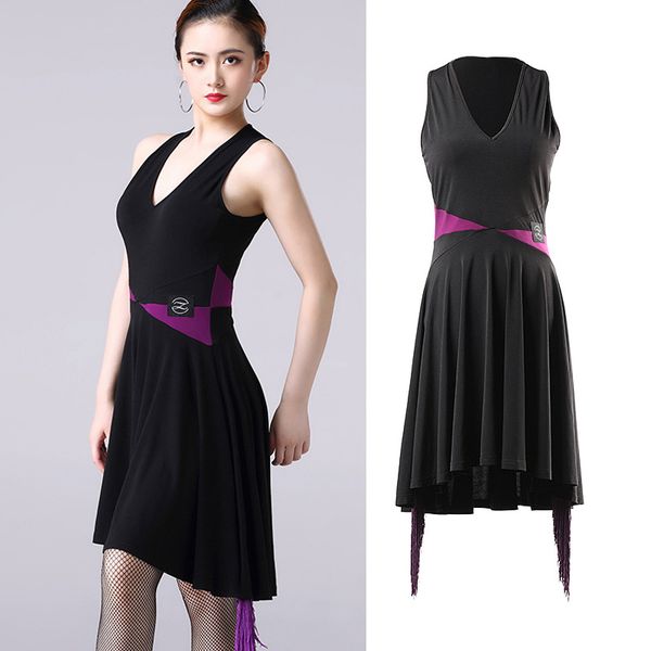 ballroom latin dance dress stage competition wear v-neck fringed dresses latino practice clothes women stage outfit dl3990, Black;red
ballroom latin dance dress stage competition wear v-neck fringed dresses latino practice clothes women stage outfit dl3990, Black;red