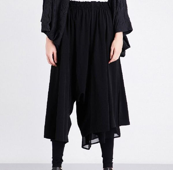 27-36 2020 spring men's new fashion personality customized plus size double chiffon irregular asymmetric casual pants, Black
27-36 2020 spring men's new fashion personality customized plus size double chiffon irregular asymmetric casual pants, Black
