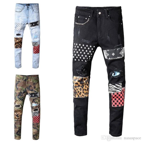 luxury jeans classic hip hop pants designer jeans distressed ripped biker jean slim fit motorcycle denim jeans, Blue
luxury jeans classic hip hop pants designer jeans distressed ripped biker jean slim fit motorcycle denim jeans, Blue