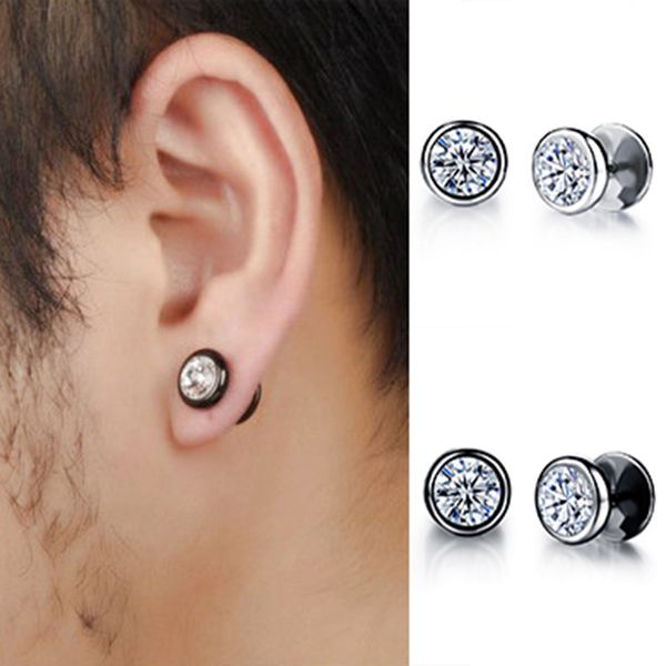 1 pair fashion rhinestone delicate stainless steel inlaid stud earrings punk silver black chic luxury jewelry accessories, Golden;silver
1 pair fashion rhinestone delicate stainless steel inlaid stud earrings punk silver black chic luxury jewelry accessories, Golden;silver