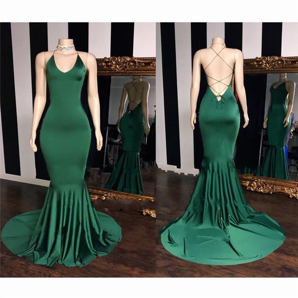 green african prom eevening formal plus size dresses mermaid long, Black
