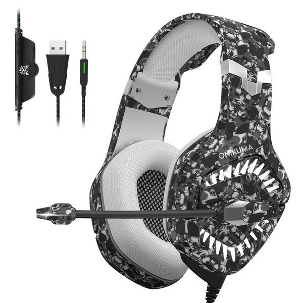 onikuma k1pro camo pc gaming headset for ps4 xbox one, 3.5mm stereo usb led headphones with omnidirectional microphone
onikuma k1pro camo pc gaming headset for ps4 xbox one, 3.5mm stereo usb led headphones with omnidirectional microphone