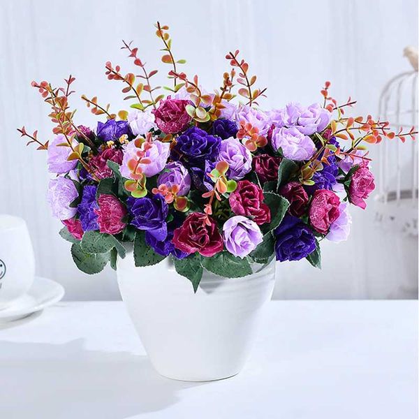 1 bouquet silk rose european style artificial flower bouquet fake flowers wedding home party decoration luxury home decor
1 bouquet silk rose european style artificial flower bouquet fake flowers wedding home party decoration luxury home decor
