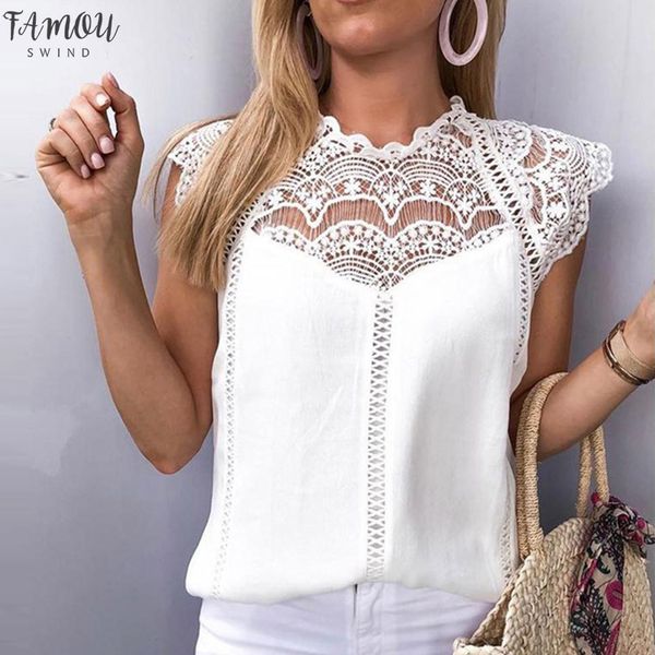 summer 2020 womens blouses lace patchwork sleeveless solid shirt women blouse blusas roupa feminina shirt, White
summer 2020 womens blouses lace patchwork sleeveless solid shirt women blouse blusas roupa feminina shirt, White