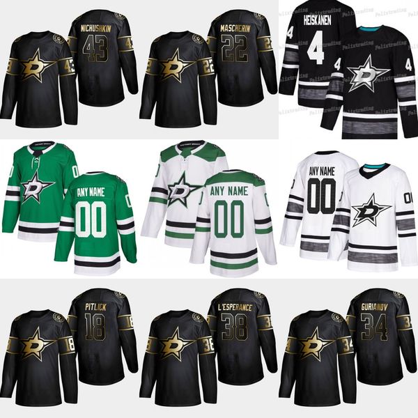 2019 Golden Edition Dallas Stars 43 Valeri Nichushkin 38 Joel L'Esperanc 34 Denis Gurianov 22 Adam Mascherin 18 Tyler Pitlick Hockey Jersey
2019 Golden Edition Dallas Stars 43 Valeri Nichushkin 38 Joel L'Esperanc 34 Denis Gurianov 22 Adam Mascherin 18 Tyler Pitlick Hockey Jersey