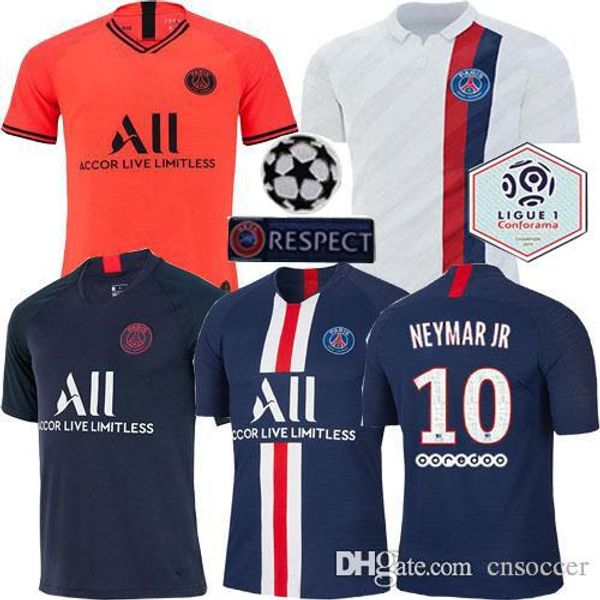 Thai quality psg Jersey Champion white Soccer jerseys 2019 2020 Maillot de foot MBAPPE Jersey 19 20 football shirt AJ Orange Black shirts
Thai quality psg Jersey Champion white Soccer jerseys 2019 2020 Maillot de foot MBAPPE Jersey 19 20 football shirt AJ Orange Black shirts