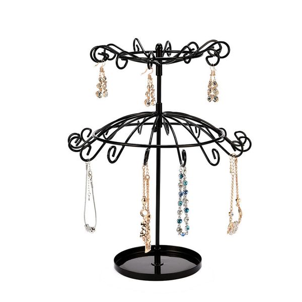 jewelry display stand wrought iron earrings necklace storage rack double-layer rotatable jewelry organizer ofly, Pink;blue
jewelry display stand wrought iron earrings necklace storage rack double-layer rotatable jewelry organizer ofly, Pink;blue