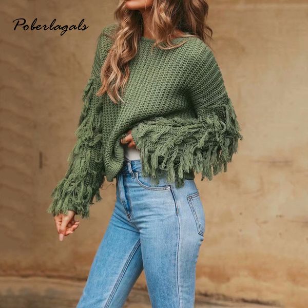 women's sweaters 2021 autumn winter female loose knit sweater women pulloverfringed woolen short jumper pullover pull femme, White;black
women's sweaters 2021 autumn winter female loose knit sweater women pulloverfringed woolen short jumper pullover pull femme, White;black