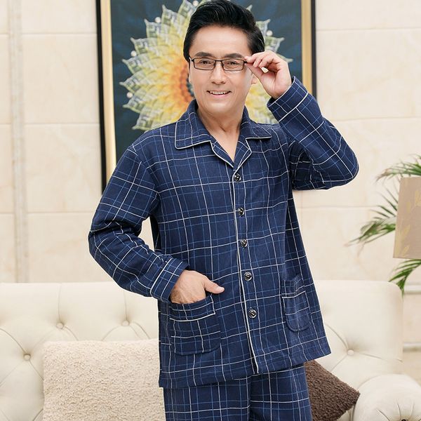 men's sleepwear cardigan pajamas set winter thin quilted pyjamas korean version of loose autumn home service men blue plaid, Black;brown
men's sleepwear cardigan pajamas set winter thin quilted pyjamas korean version of loose autumn home service men blue plaid, Black;brown