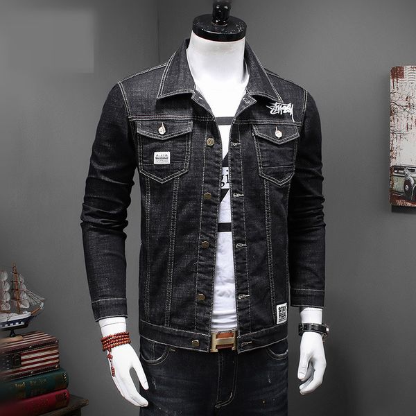 2020 autumn winter new men's denim jacket men stretch korean fashion trend slim plus velvet denim coat casual warm outerwear, Black;brown
2020 autumn winter new men's denim jacket men stretch korean fashion trend slim plus velvet denim coat casual warm outerwear, Black;brown