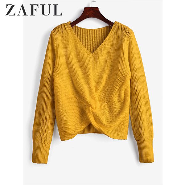 zaful sweaters v neck twist front chunky sweater casual pullover womens sweaters 2019 fall winter for women knitted sweater, White;black
zaful sweaters v neck twist front chunky sweater casual pullover womens sweaters 2019 fall winter for women knitted sweater, White;black