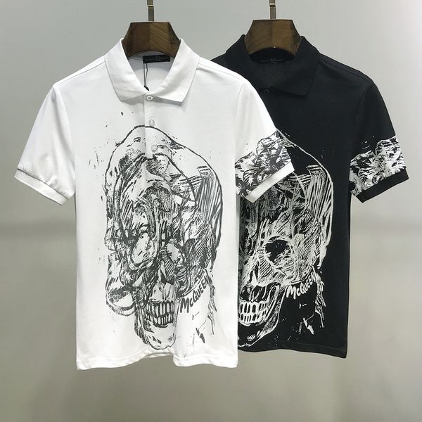 new summer hip-hop men's short-sleeved cotton polo shirt men's skull designer men's t-shirt polos lovers casual t-shirt black, White
new summer hip-hop men's short-sleeved cotton polo shirt men's skull designer men's t-shirt polos lovers casual t-shirt black, White