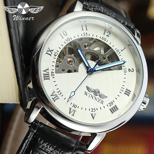 wristwatches winner 2021 fashion casual mechanical watch men skeleton dial leather strap classic dress wrist watches man, Slivery;brown
wristwatches winner 2021 fashion casual mechanical watch men skeleton dial leather strap classic dress wrist watches man, Slivery;brown