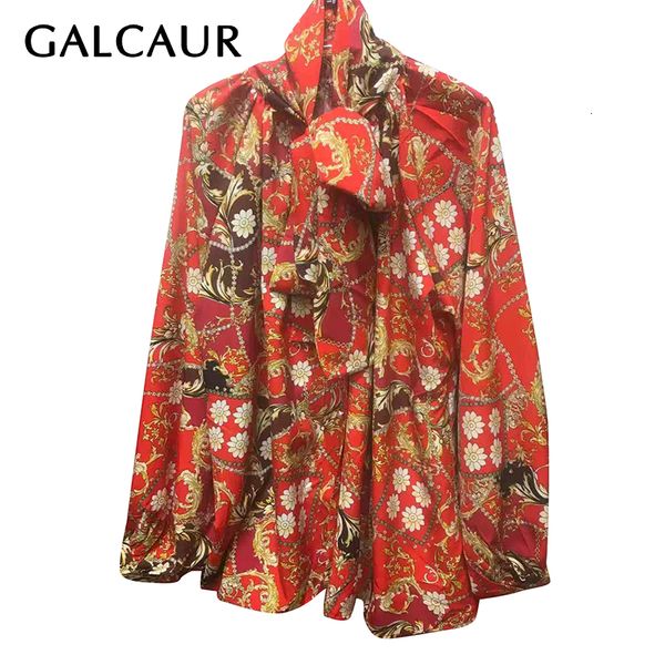 galcaur vintage print blouses female bowknot collar lace up long sleeve large size casual shirt women 2020 fashion clothes, White
galcaur vintage print blouses female bowknot collar lace up long sleeve large size casual shirt women 2020 fashion clothes, White