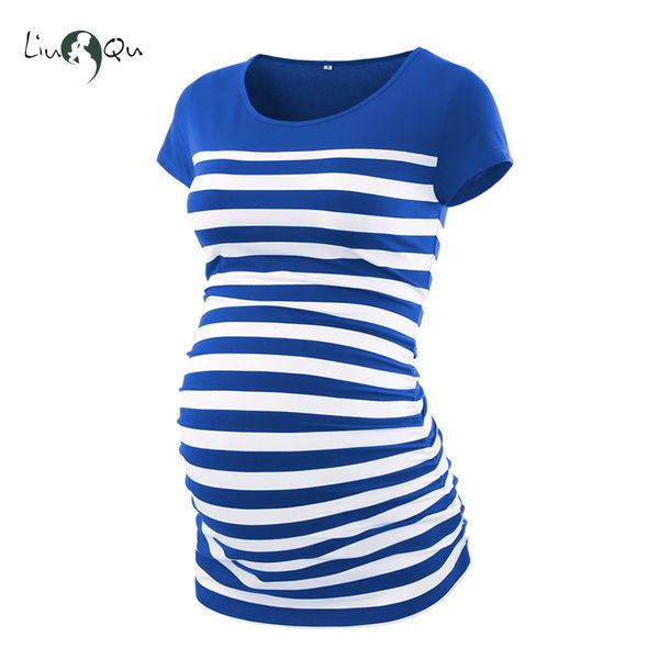 women striped pregnant short sleeve t-shirt maternity clothes round neck color block maternity pregnant clothes side ruched
women striped pregnant short sleeve t-shirt maternity clothes round neck color block maternity pregnant clothes side ruched