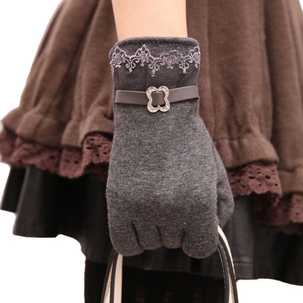 women winter gloves mitten 2017 new fashion lace cotton warm internal fluff female ladies touch screen quality mittens gloves, Blue;gray
women winter gloves mitten 2017 new fashion lace cotton warm internal fluff female ladies touch screen quality mittens gloves, Blue;gray