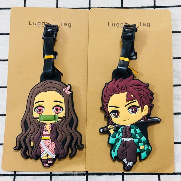 cartoon anime demon slayer kimetsu no yaiba keychain pvc keychain kamado tanjirou kamado-nezuko boarding pass baggage tag brelok, Silver
cartoon anime demon slayer kimetsu no yaiba keychain pvc keychain kamado tanjirou kamado-nezuko boarding pass baggage tag brelok, Silver