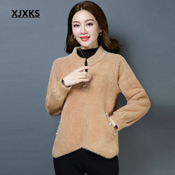 xjxks princess jackets sweet coat women autumn winter wool coat zipper jacket fashion diamonds soft fuzzy women coats, Black;brown
xjxks princess jackets sweet coat women autumn winter wool coat zipper jacket fashion diamonds soft fuzzy women coats, Black;brown