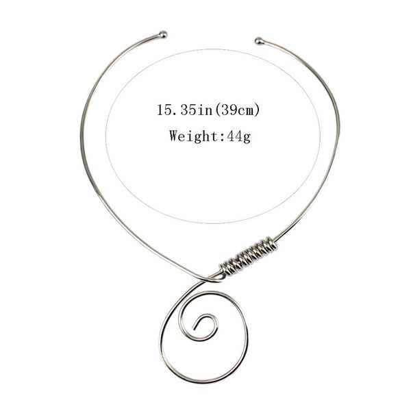 manilai geometric alloy collar choker necklace women charm torque big metal statement necklace fashion jewelry accessories, Blue;slivery
manilai geometric alloy collar choker necklace women charm torque big metal statement necklace fashion jewelry accessories, Blue;slivery
