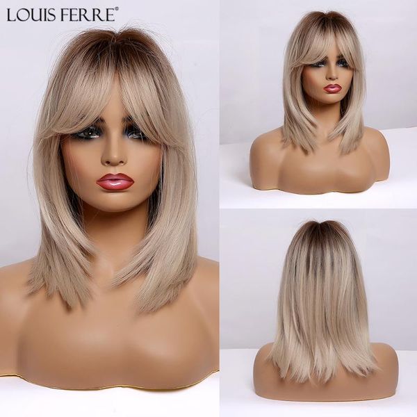 louis ferre medium straight brown to blonde ombre wigs with bangs for black women cosplay daily high-temperature synthetic wigs
louis ferre medium straight brown to blonde ombre wigs with bangs for black women cosplay daily high-temperature synthetic wigs