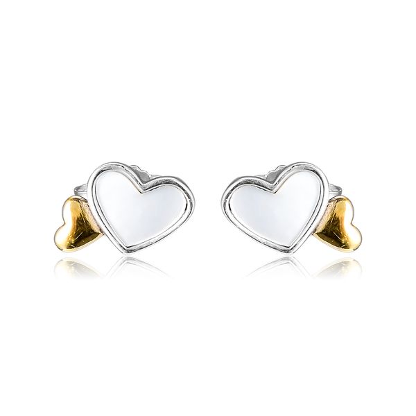 luminous hearts stud earrings 100% 925 silver with 14k gold plated for women ing, Golden;silver
luminous hearts stud earrings 100% 925 silver with 14k gold plated for women ing, Golden;silver