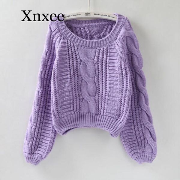 winter spring sweet loose sweater pullovers for women o neck lantern long sleeve warm sweaters, White;black
winter spring sweet loose sweater pullovers for women o neck lantern long sleeve warm sweaters, White;black