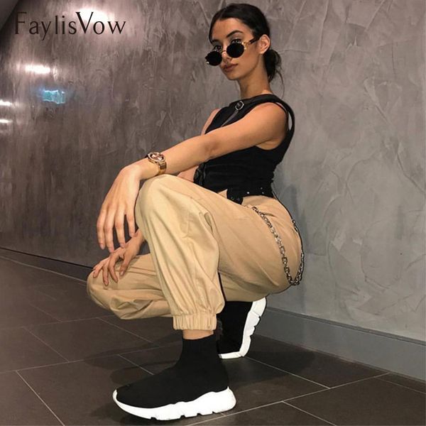 solid high elastic chain harem pants female loose joggers long cargo pants women fashion hip hop trousers sweatpants streetwear, Black;white
solid high elastic chain harem pants female loose joggers long cargo pants women fashion hip hop trousers sweatpants streetwear, Black;white