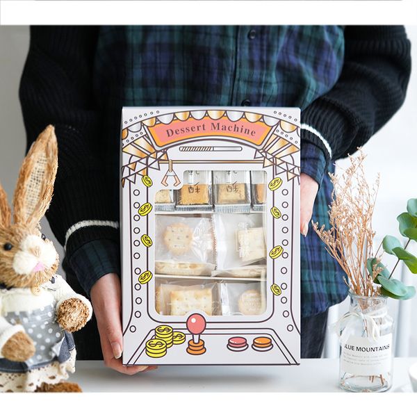 gift wrap 5pcs creative doll machine design candy box clear window paper nougat cookie baking
gift wrap 5pcs creative doll machine design candy box clear window paper nougat cookie baking