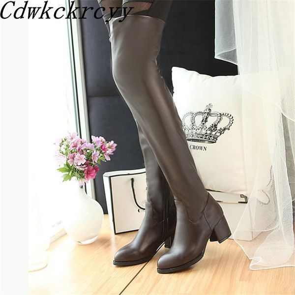 winter new pattern fashion round head black high-heeled over knee boots add wool keep warm fine heel women boots size 34-43
winter new pattern fashion round head black high-heeled over knee boots add wool keep warm fine heel women boots size 34-43