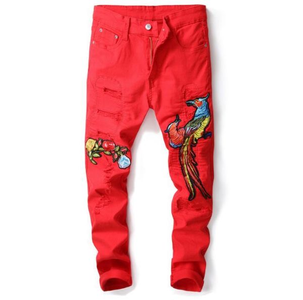 оригинальный дизайн мужской жан homme тонкий вышивка красный феникс джинсы мужские новый европейский и американский стиль мода хипстер отвер, Blue
оригинальный дизайн мужской жан homme тонкий вышивка красный феникс джинсы мужские новый европейский и американский стиль мода хипстер отвер, Blue