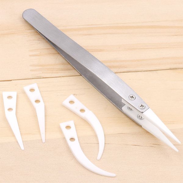 anti-acid ceramic tweezers esd heat resistant insulated pointed tip pliers electronic cigarette resistance wire diy repair tool
anti-acid ceramic tweezers esd heat resistant insulated pointed tip pliers electronic cigarette resistance wire diy repair tool