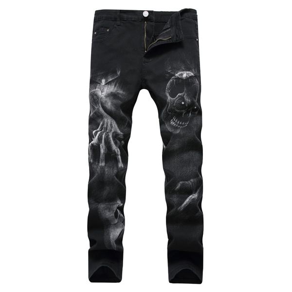 2019new fashion men's print jeans men slim straight black stretch jeans designer pants nightclubs singer, Blue
2019new fashion men's print jeans men slim straight black stretch jeans designer pants nightclubs singer, Blue