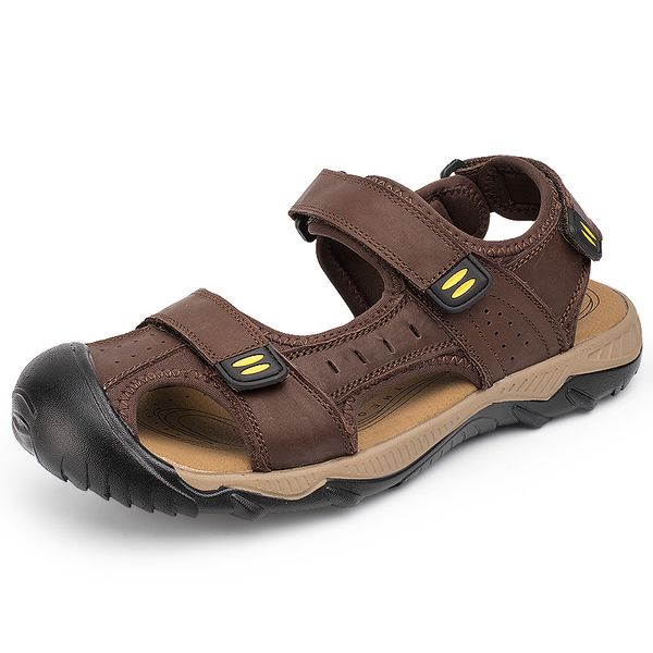 plus size men's breathable summer shoes outdoors beach sandals covers toe cow leather sandal platform sandalias hombre verano, Black
plus size men's breathable summer shoes outdoors beach sandals covers toe cow leather sandal platform sandalias hombre verano, Black