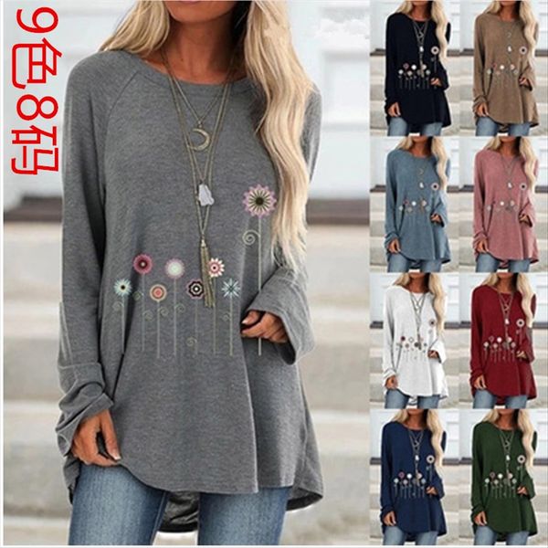 2019 flower printing long sleeve round collar t-shirt female 2019 flower printing long sleeve round collar t-shirt female, White
2019 flower printing long sleeve round collar t-shirt female 2019 flower printing long sleeve round collar t-shirt female, White