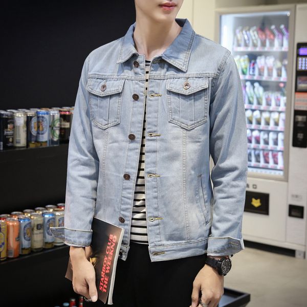 men's jackets arrival jean fashion single breasted male casual loose jacket for men streetwear denim outwear plus size, Black;brown
men's jackets arrival jean fashion single breasted male casual loose jacket for men streetwear denim outwear plus size, Black;brown