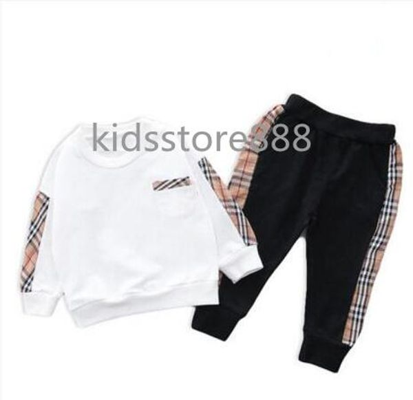 2020 baby boy girl clothes designer children t-shirt pants 2pcs/sets toddler suits kids clothing shirts trousers tracksuit boys girls, White
2020 baby boy girl clothes designer children t-shirt pants 2pcs/sets toddler suits kids clothing shirts trousers tracksuit boys girls, White
