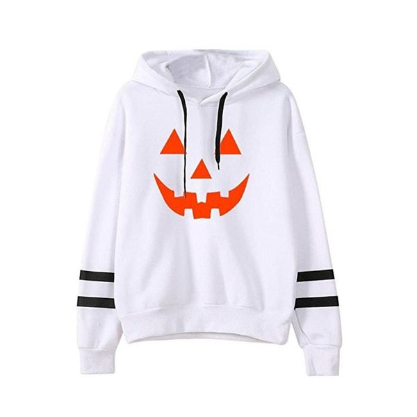 women halloween pumpkin print sweatshirt winter warm plus velvet pullover long sleeve casual loose hoodies h, Black
women halloween pumpkin print sweatshirt winter warm plus velvet pullover long sleeve casual loose hoodies h, Black