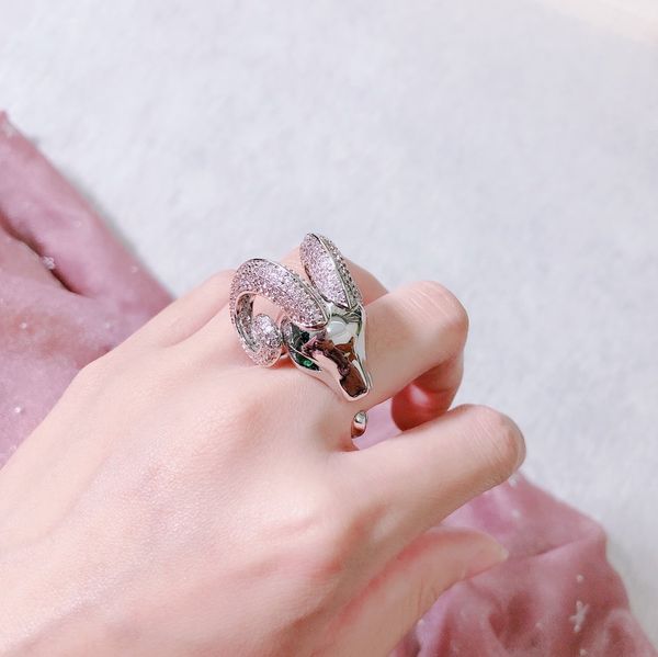 designer rings 18k domineering ring with sheep head show women's unique charm exquisite gift for women, Silver
designer rings 18k domineering ring with sheep head show women's unique charm exquisite gift for women, Silver