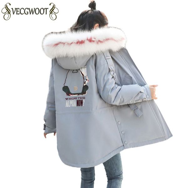 fashion korean women cotton jacket medium long 2018 winter new females parkas thicker warm outerwear hooded fur collar coat rt03, Black
fashion korean women cotton jacket medium long 2018 winter new females parkas thicker warm outerwear hooded fur collar coat rt03, Black