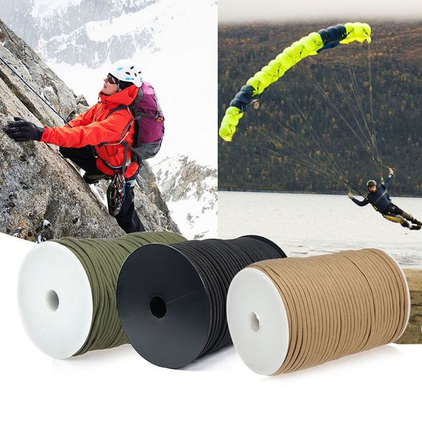 100m 550 type parachute cord lanyard tent rope guyline mil spec type iii 7 strand 50ft 100ft for hiking camping
100m 550 type parachute cord lanyard tent rope guyline mil spec type iii 7 strand 50ft 100ft for hiking camping