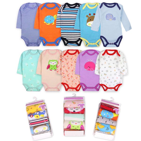 5Pcs High quality 3M-24M Winggle-in Cotton Infant Long Sleeve Bodysuit Baby Bodysuits
5Pcs High quality 3M-24M Winggle-in Cotton Infant Long Sleeve Bodysuit Baby Bodysuits