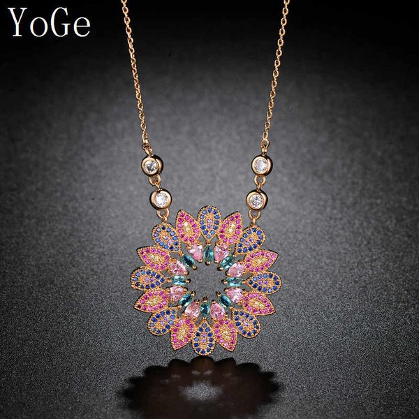 yoge statement jewellery, p1299m fashion stylish cz colorful stones round shaped women's necklace, Silver
yoge statement jewellery, p1299m fashion stylish cz colorful stones round shaped women's necklace, Silver