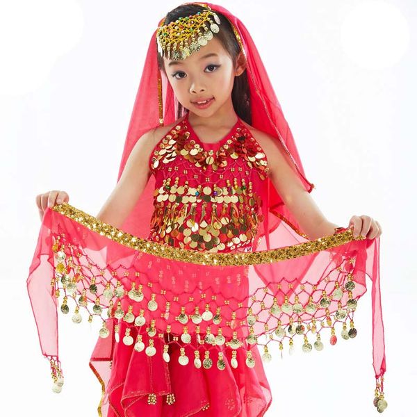 girls chiffon belly dance hip scarf wrap belt child three-layer chain belly dance belt, Black;red
girls chiffon belly dance hip scarf wrap belt child three-layer chain belly dance belt, Black;red