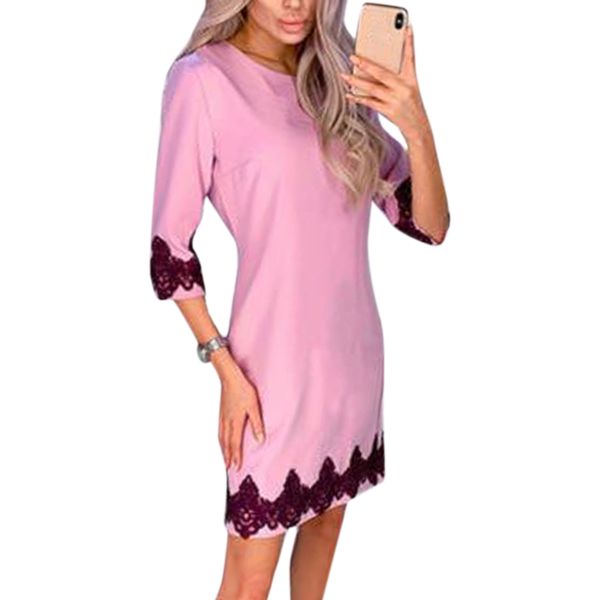 vicabo womens dress 2020 fashion office lady lace patchwork dress female vestidos, Black;gray
vicabo womens dress 2020 fashion office lady lace patchwork dress female vestidos, Black;gray