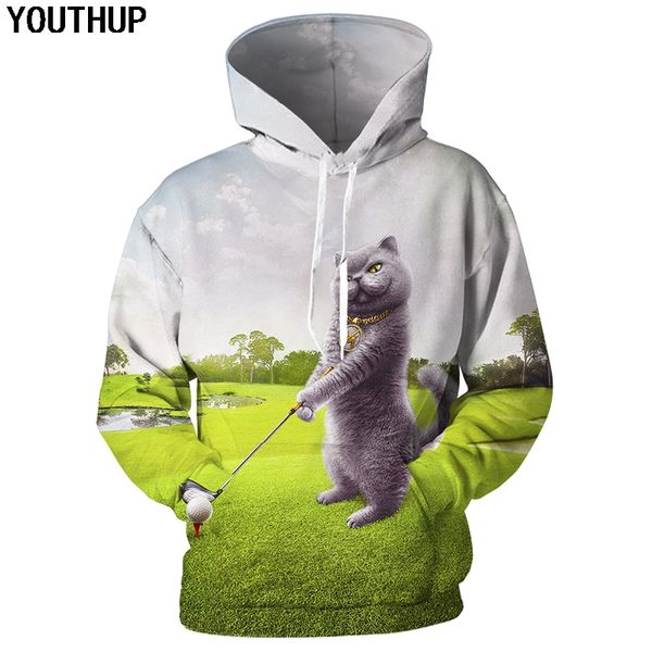 youthup 2018 casual 3d hoodies men animal hooded hoodies 3d cat play golf print funny sweatshirts men pullover streetwear 5xl, Black
youthup 2018 casual 3d hoodies men animal hooded hoodies 3d cat play golf print funny sweatshirts men pullover streetwear 5xl, Black
