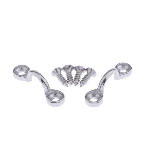 2pcs stainless steel marine c type pad eye straps accessories with 4 screws
2pcs stainless steel marine c type pad eye straps accessories with 4 screws