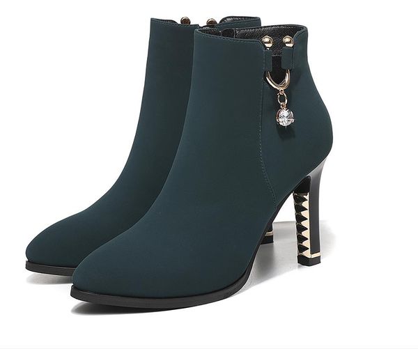 pointed stiletto booties 2019 autumn and winter new high-heeled boots women's winter shoes fashion women's boots children's, Black
pointed stiletto booties 2019 autumn and winter new high-heeled boots women's winter shoes fashion women's boots children's, Black