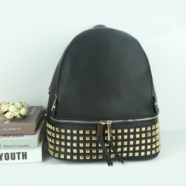 fashion women rivet backpack lady handbags girl school bag ladies designer bag shoulder bags purse travel package
fashion women rivet backpack lady handbags girl school bag ladies designer bag shoulder bags purse travel package
