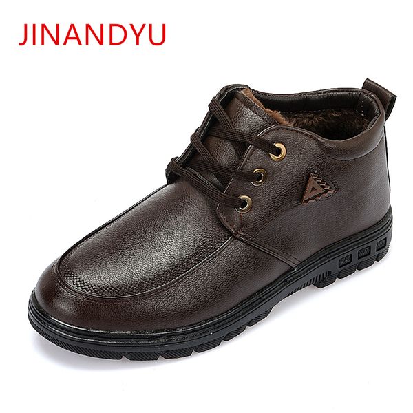 2019 men's ankle boots winter plush men cotton shoes comfortable leather snow boots for men casual non-slip business, Black
2019 men's ankle boots winter plush men cotton shoes comfortable leather snow boots for men casual non-slip business, Black